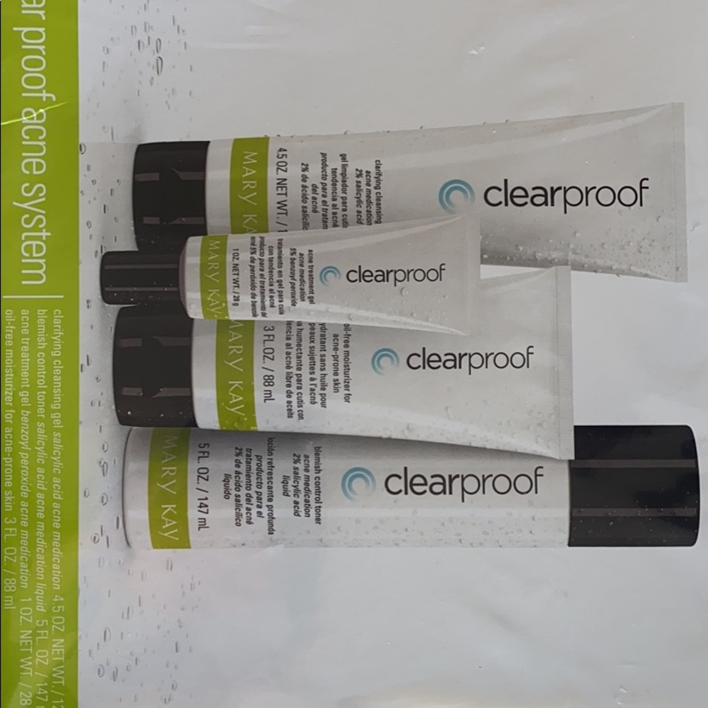 Clear proof acne system